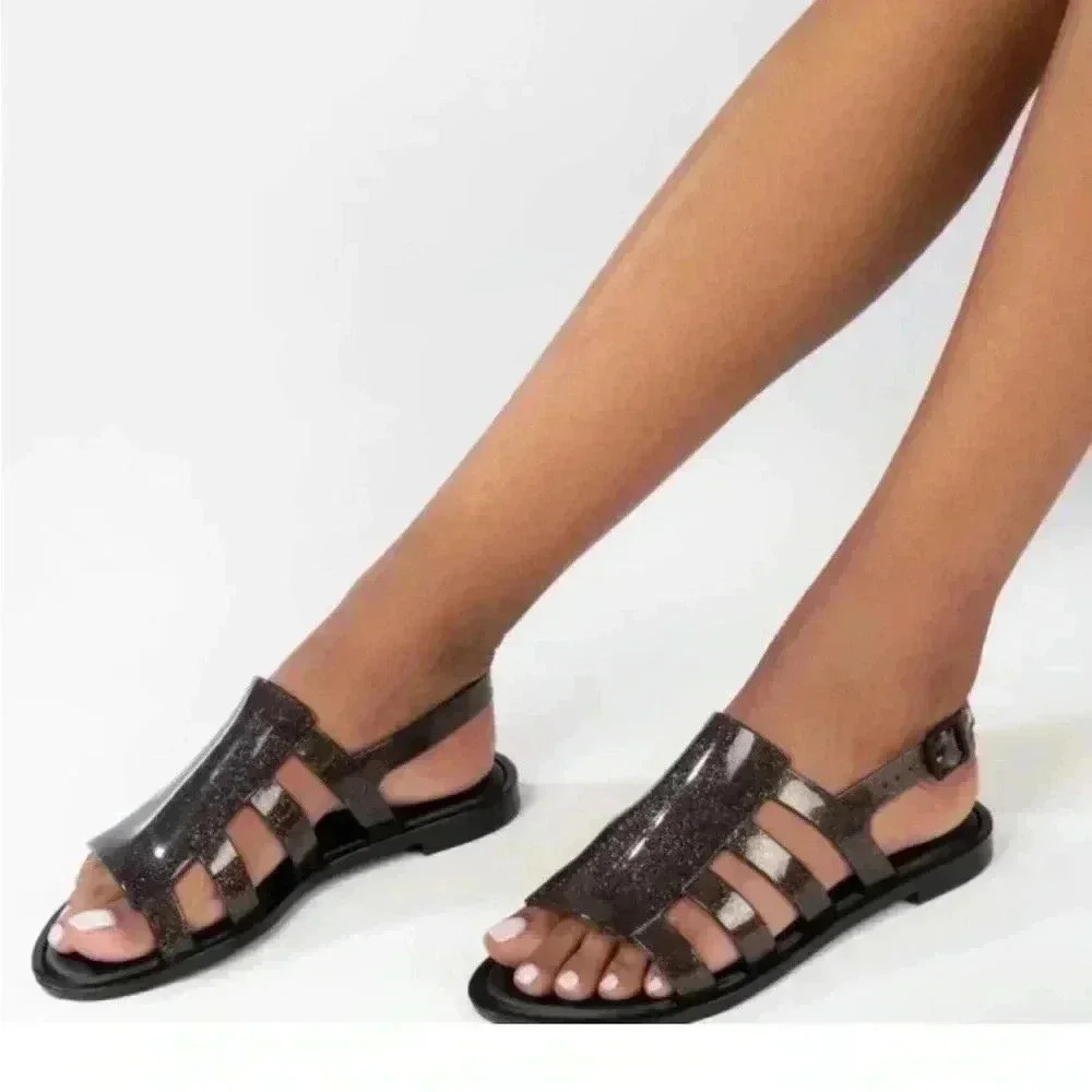 Mini Melissa Black Boemia 6 Women's Sandals - Picture 2 of 5